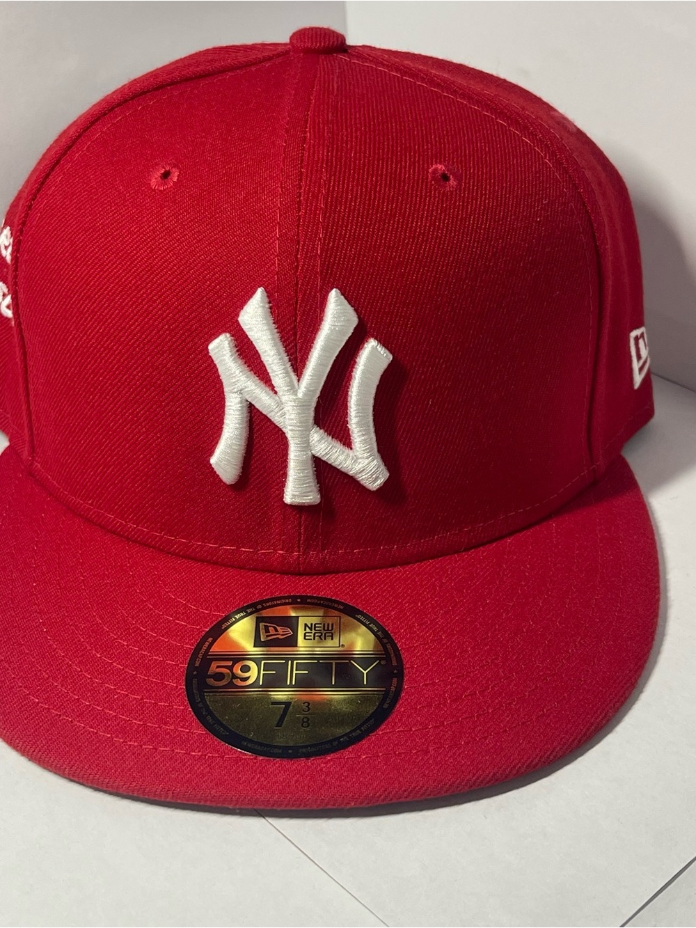 New Era Jae Tips Savior New York Yankees Grey UV 7 3/8 Fitted Hat Rare